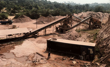 Línea de trituración de granito Congo 100-120TPH
