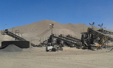 Línea de trituración de mineral de hierro Chile 400TPH